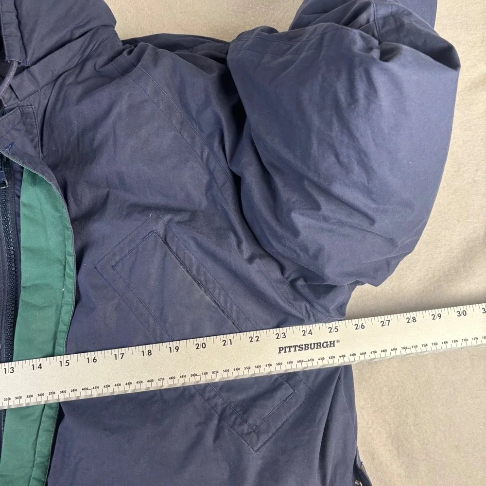 Forest Club by Rainforest Men's Large Blue Down Filled Hooded Parka